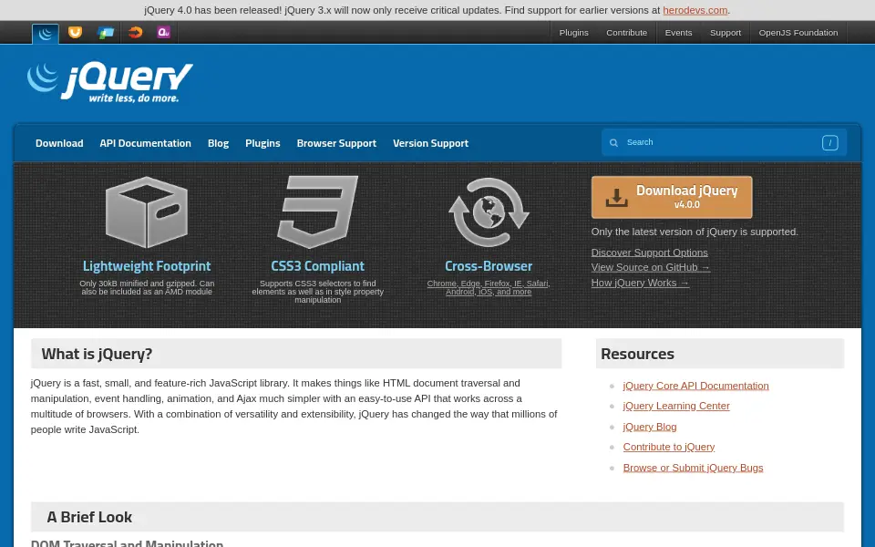 Preview of jQuery