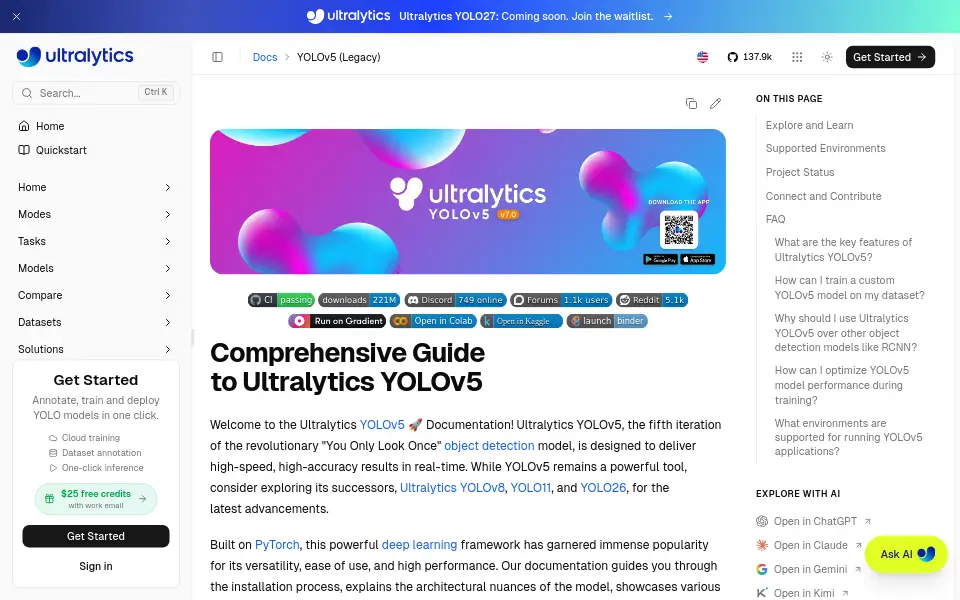 Preview of YOLOv5