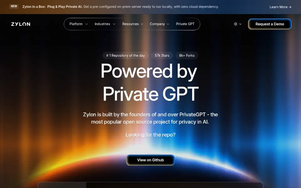 Preview of PrivateGPT