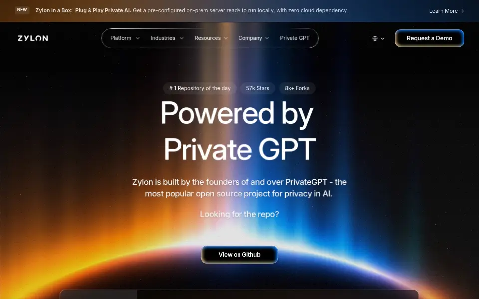 Preview of PrivateGPT