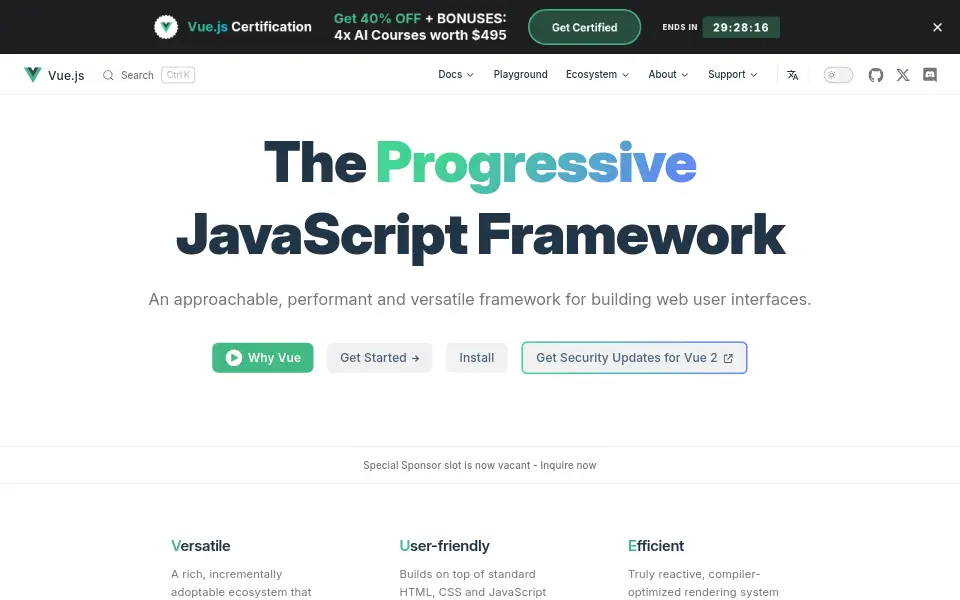 Preview of Vue