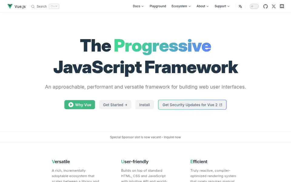 Preview of Vue