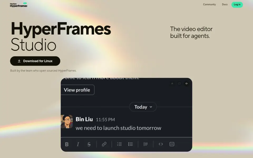 Preview of HyperFrames
