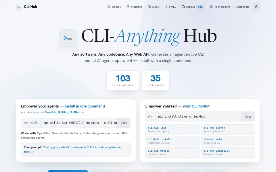 Preview of CLI-Anything