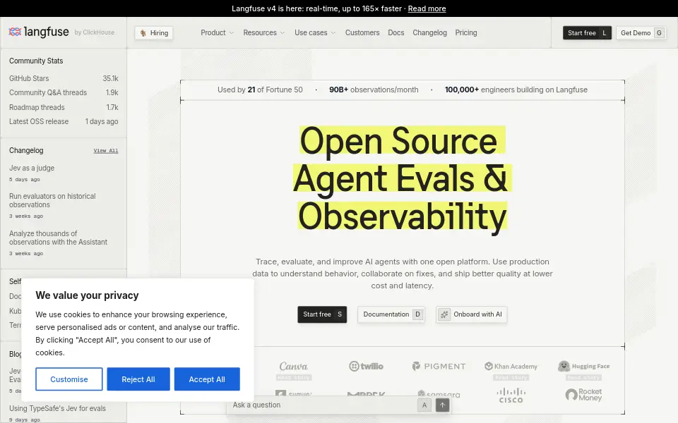 Preview of Langfuse