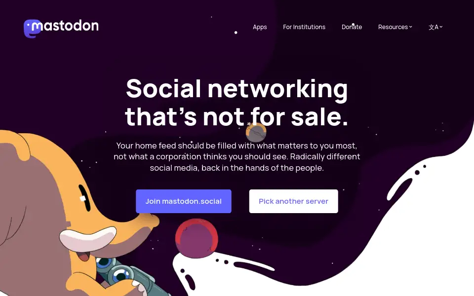 Preview of Mastodon