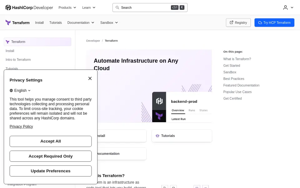 Preview of Terraform