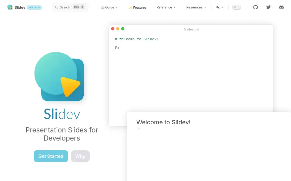 Preview of Slidev