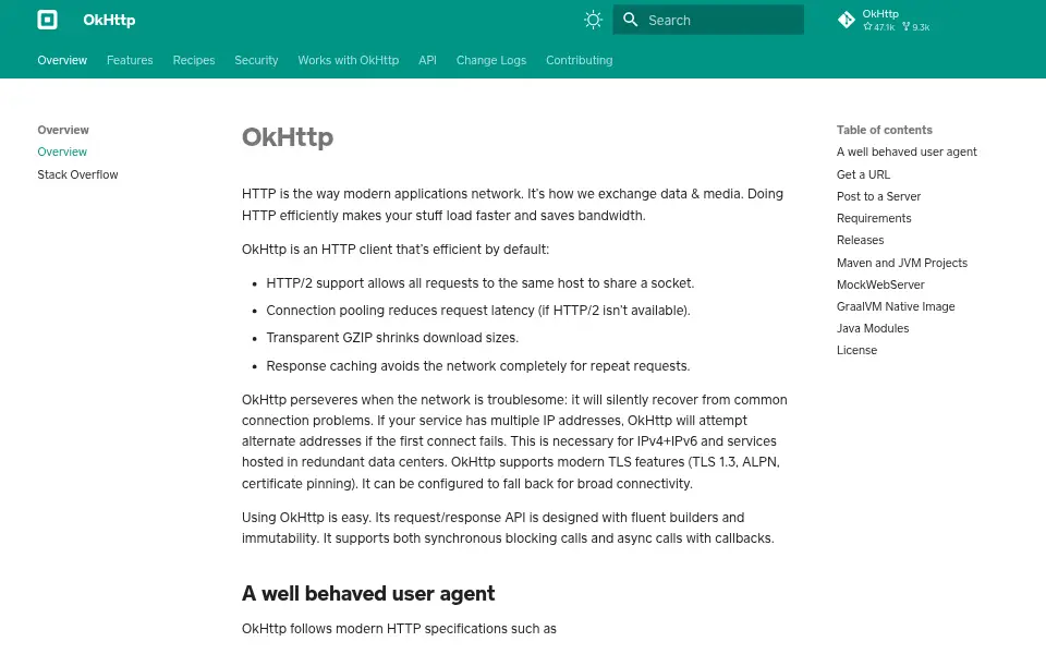 Preview of OkHttp
