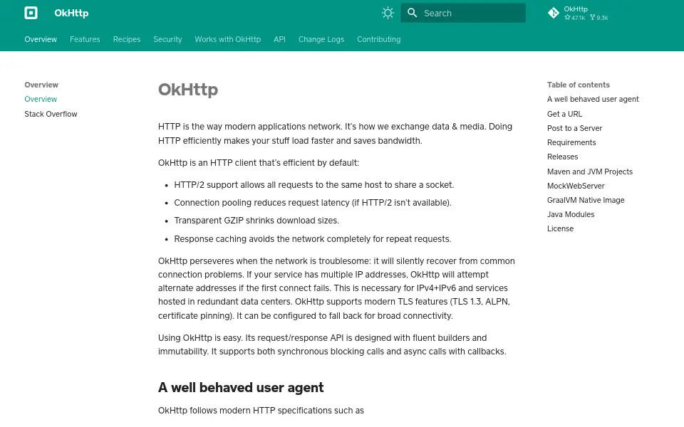 Preview of OkHttp