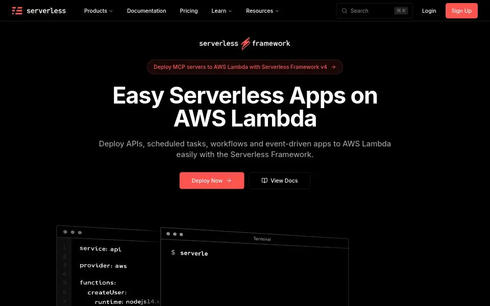 Preview of Serverless Framework