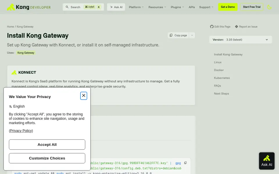 Preview of Kong Gateway