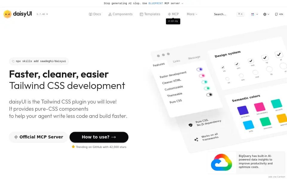 Preview of daisyUI
