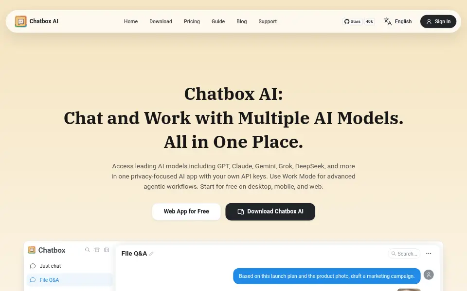 Preview of Chatbox