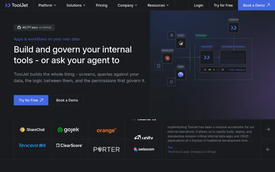 Preview of ToolJet