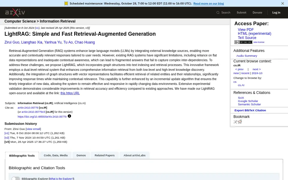 Preview of LightRAG