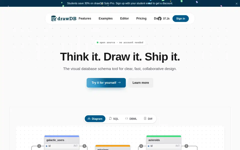 Preview of drawDB