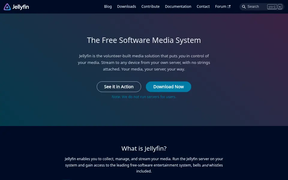 Preview of Jellyfin