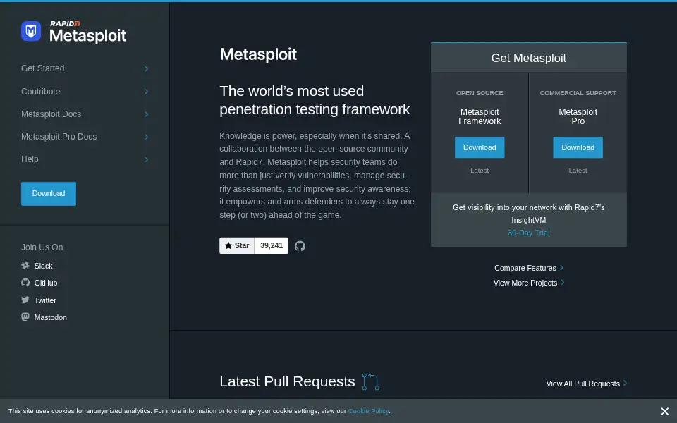 Preview of Metasploit Framework