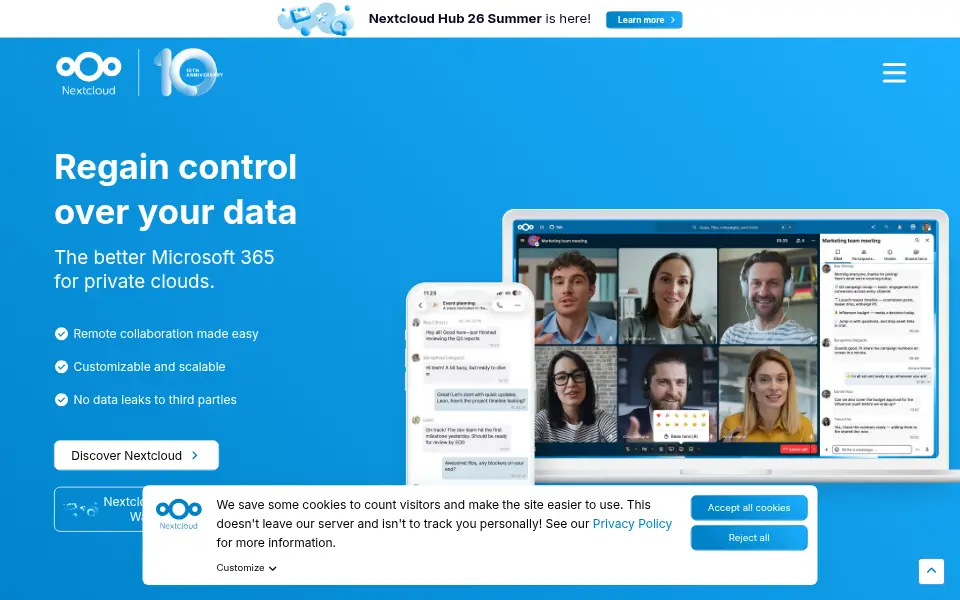 Preview of Nextcloud