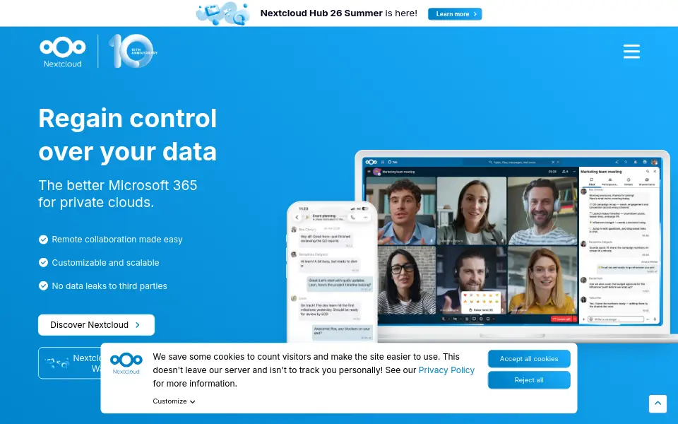 Preview of Nextcloud