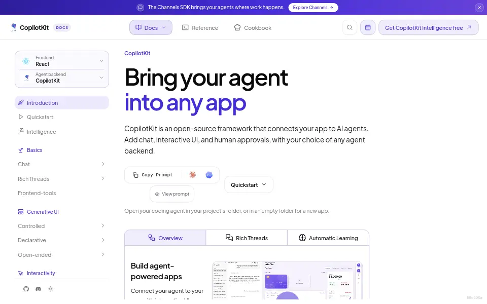 Preview of CopilotKit