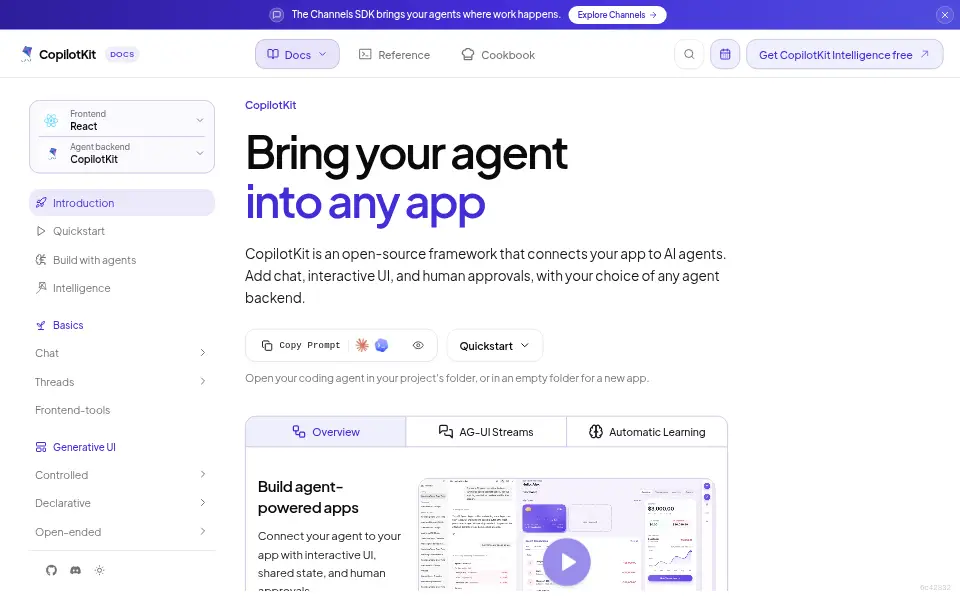 Preview of CopilotKit
