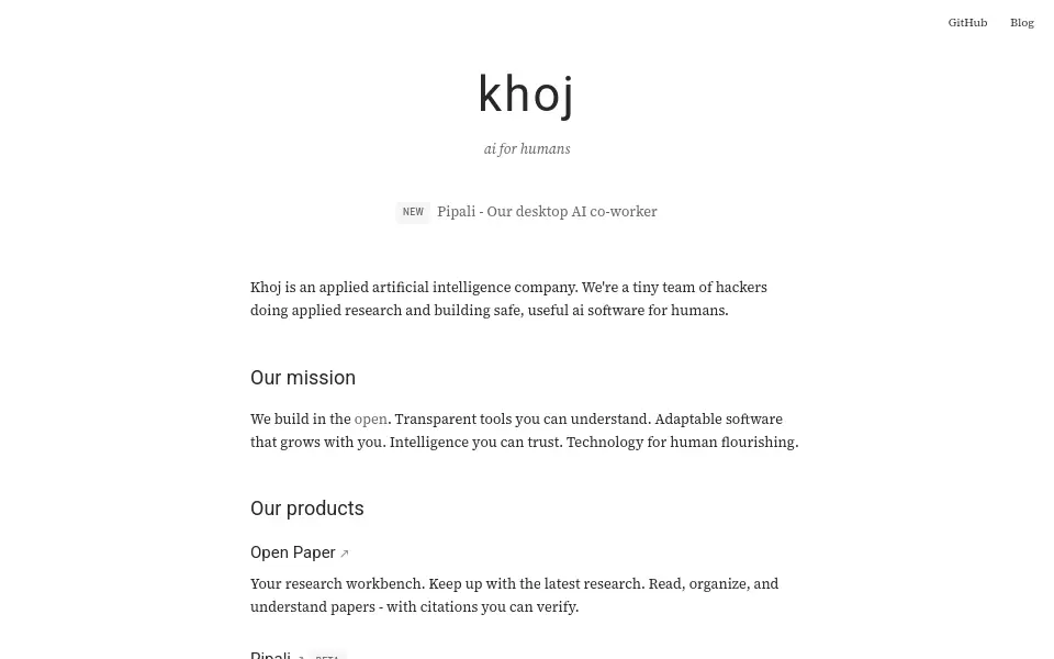 Preview of Khoj