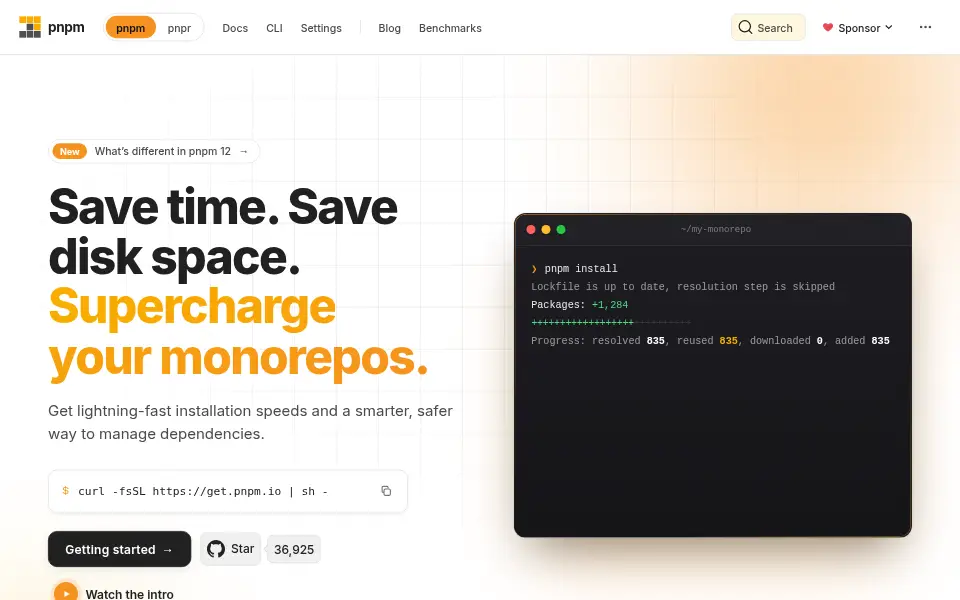 Preview of pnpm