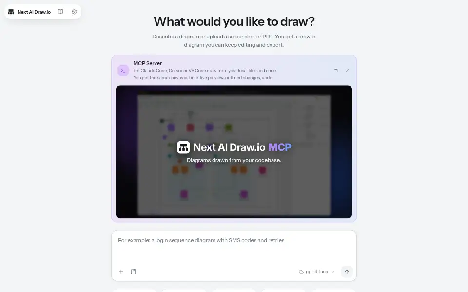 Preview of Next AI Draw.io