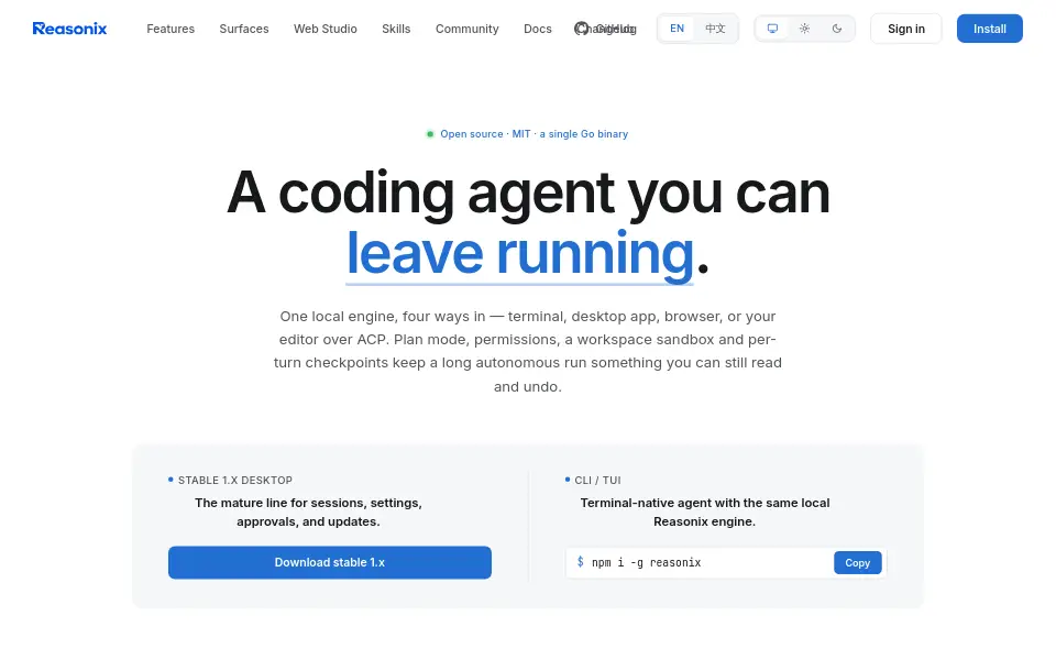 Preview of DeepSeek Reasonix