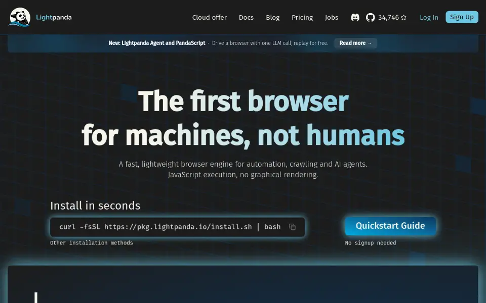 Preview of Lightpanda