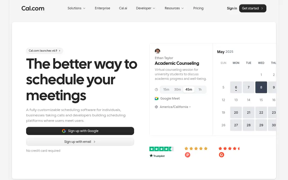Preview of Cal.com