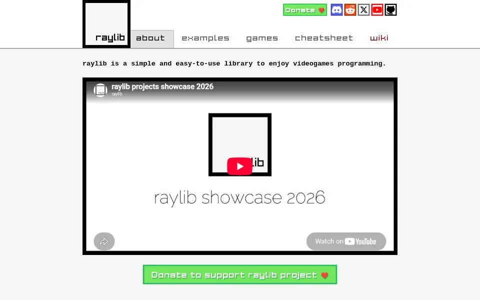 Preview of raylib