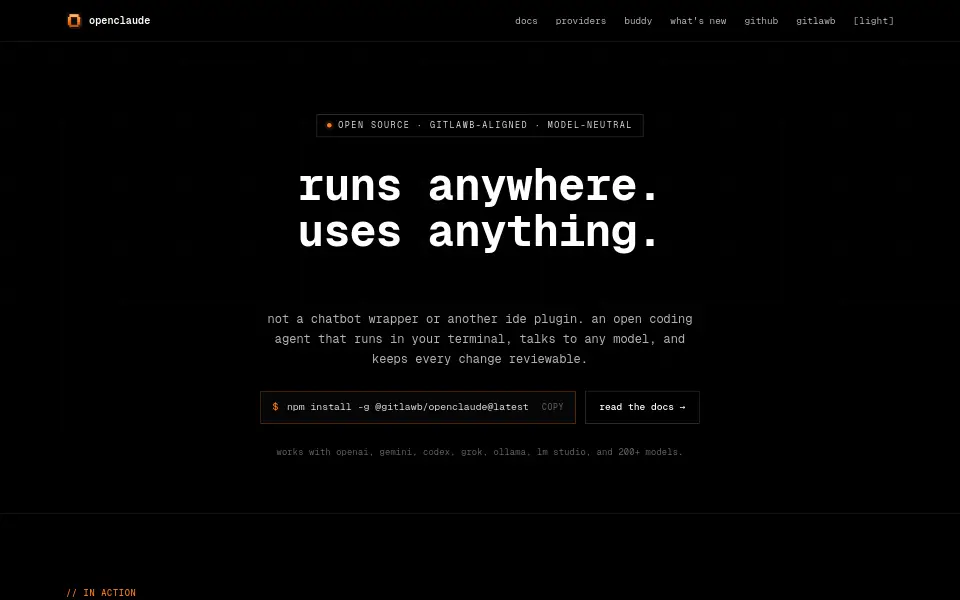Preview of OpenClaude