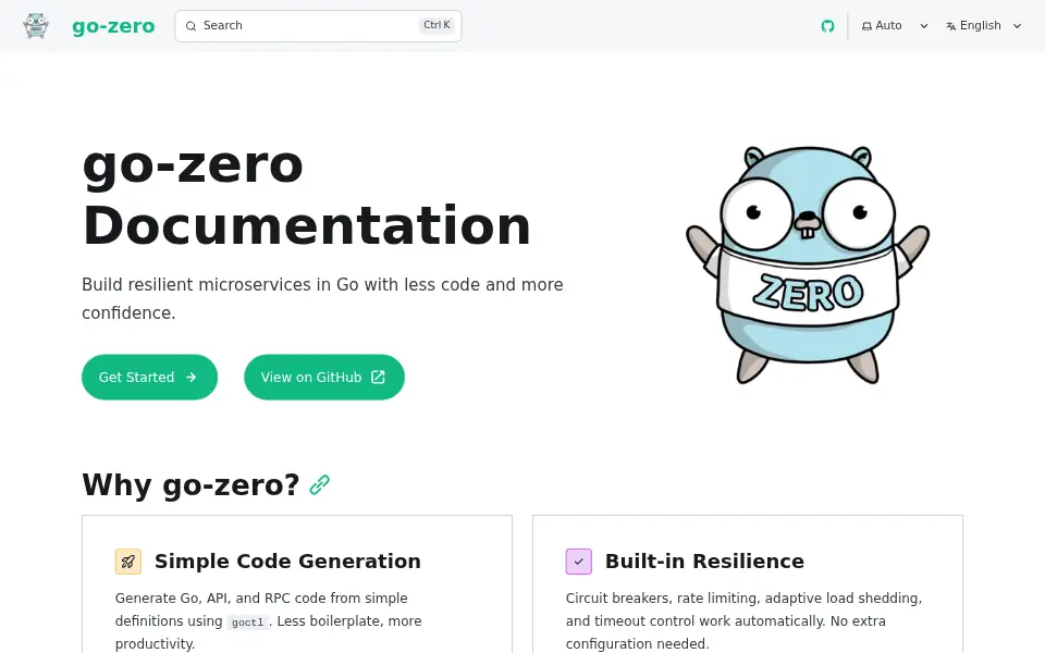 Preview of go-zero