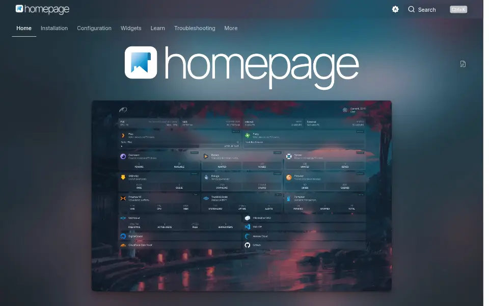 Preview of Homepage