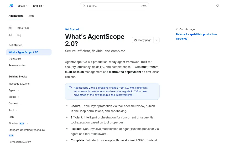 Preview of AgentScope