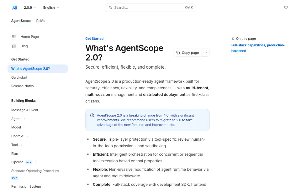 Preview of AgentScope