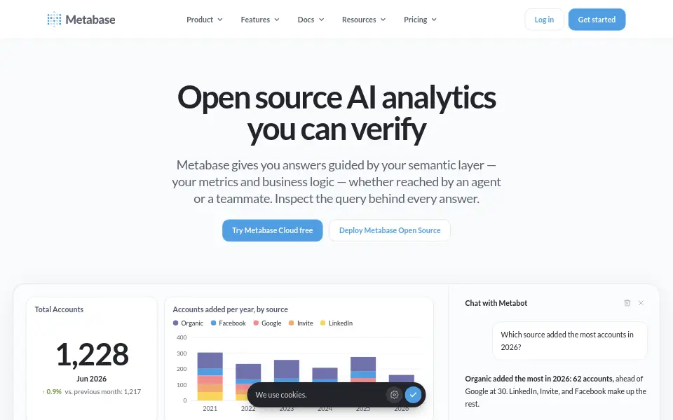 Preview of Metabase
