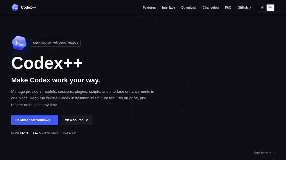 Preview of Codex++