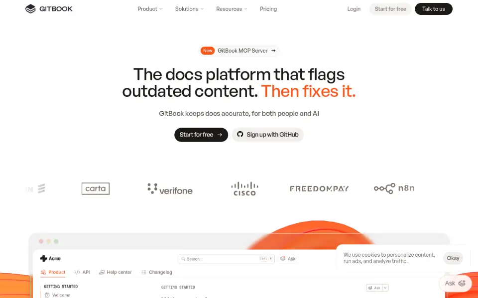 Preview of GitBook