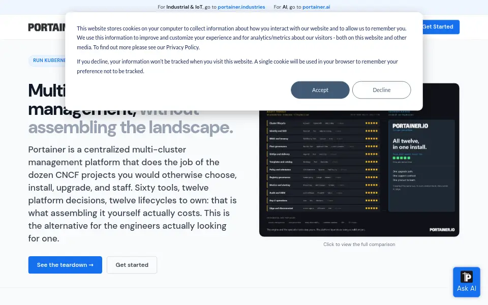 Preview of Portainer
