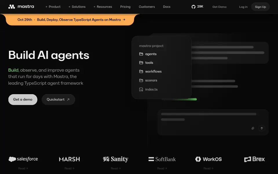 Preview of Mastra