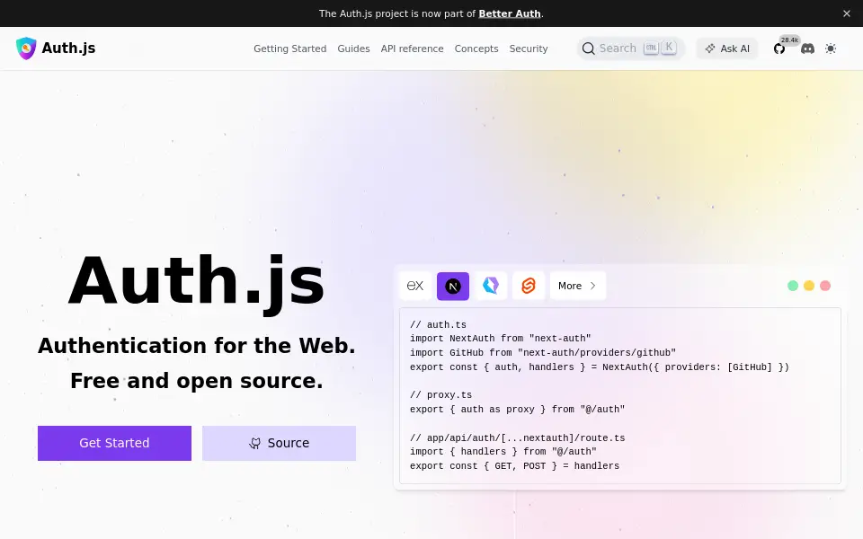 Preview of Auth.js