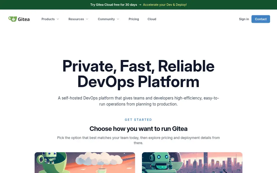 Preview of Gitea