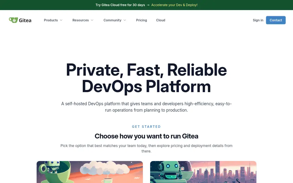 Preview of Gitea