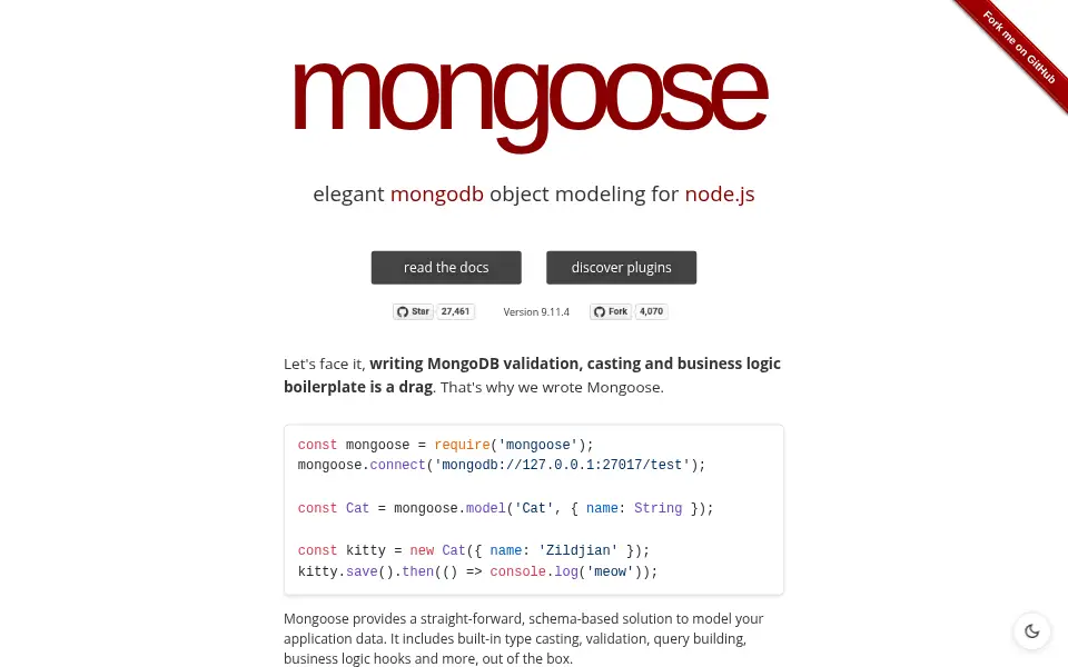 Preview of Mongoose