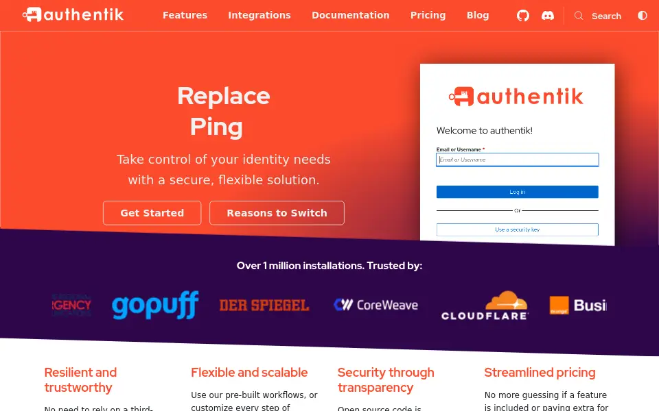 Preview of authentik