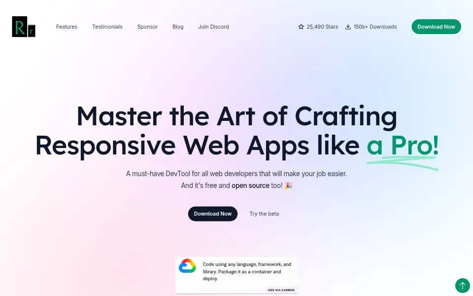 Preview of Responsively App